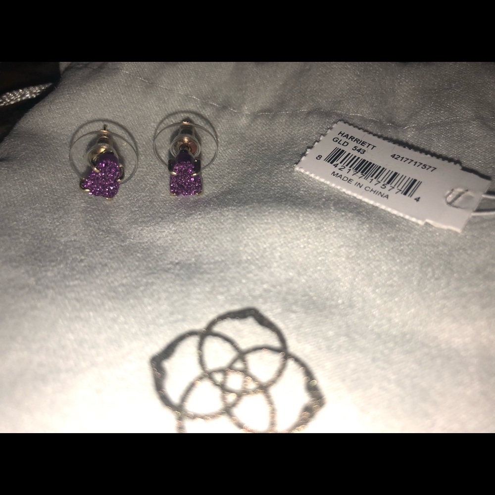 Kendra Scott Harriet Amethyst Studs